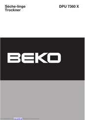 Beko DPU 7360 X Handbuch