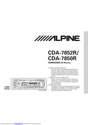 Alpine CDA-7852R Bedienungsanleitung