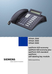Siemens optiPoint 420 economy Bedienungsanleitung