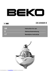 Beko CS 234020 S Gebrauchsanweisung