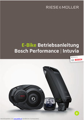 Bosch E-Bike Betriebsanleitung