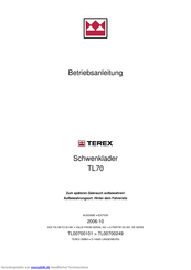 Terex TL70 Betriebsanleitung