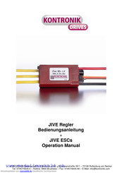 Kontronik JIVE ESCs Bedienungsanleitung