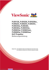 ViewSonic PJD6383s Bedienungsanleitung