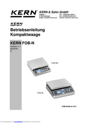 KERN FOB-NL Betriebsanleitung