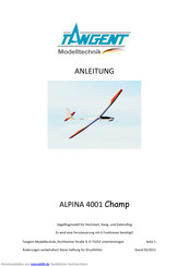 Tangent ALPINA 4001 Champ Anleitung