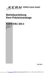 KERN EWJ 300-3 Betriebsanleitung