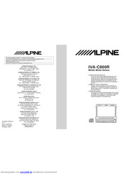 Alpine IVA-C800R Bedienungsanleitung