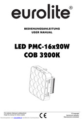 EuroLite LED PMC-16x20WCOB 3200K Bedienungsanleitung