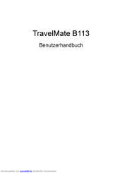 Acer TravelMate B113 Benutzerhandbuch