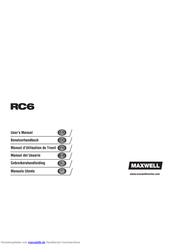 Maxwell RC6 Benutzerhandbuch
