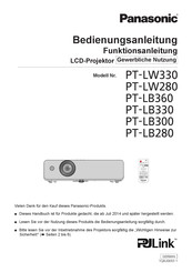 Panasonic PT-LB360 Bedienungsanleitung