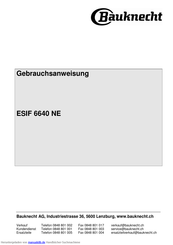 Bauknecht ESIF 6640 NE Gebrauchsanweisung