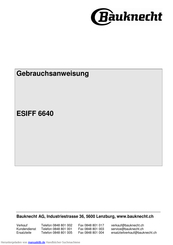 Bauknecht ESIFF 6640 Gebrauchsanweisung