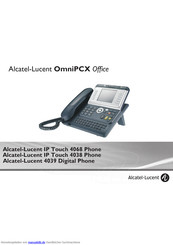 Alcatel-Lucent IP Touch 4068 Phone Bedienungsanleitung
