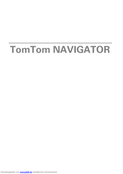 Tomtom Navigator 7 Benutzerhandbuch
