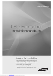 Samsung HG32EA475RW Installationshandbuch
