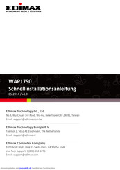 Edimax WAP1750 Schnellinstallationsanleitung