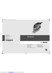 Bosch PST 800 PEL Originalbetriebsanleitung