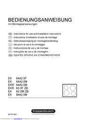 Küppersbusch EKR 6442.0M Bedienungsanweisung Mit Montageanweisungen