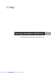 Synology RackStation RS18017xs+ Hardware-Installationsanleitung