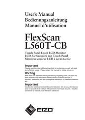 EIZO FlexScan L560T-CB Bedienungsanleitung