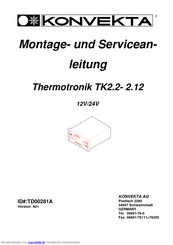 KONVEKTA Thermotronik TK2.2 Serviceanleitung