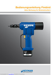 Gesipa FireBird Bedienungsanleitung