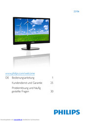 Philips 221S6 Bedienungsanleitung
