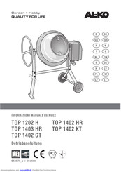 AL-KO TOP 1402 GT Betriebsanleitung