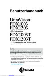 Eizo DuraVision FDX1003 Benutzerhandbuch