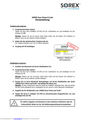 SOREX Door Phone & Code Kurzanleitung