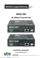 UTE HD22-70XR Bedienungsanleitung