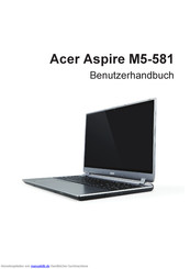 Acer Aspire M5-581 Benutzerhandbuch