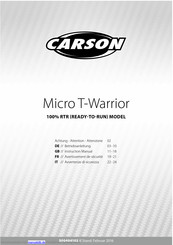 Carson Micro T-Warrior Betriebsanleitung