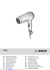 Bosch PHD57-Serie Gebrauchsanleitung