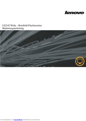 Lenovo LI2342 Wide Bedienungsanleitung