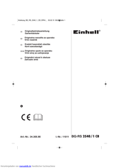 EINHELL BG-RS 2540/1 CB Originalbetriebsanleitung