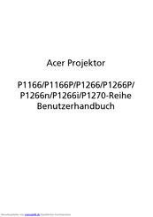 Acer P1166 Benutzerhandbuch