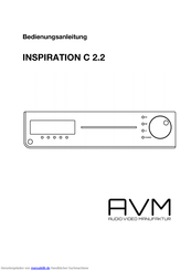 AVM INSPIRATION C 2.2 Bedienungsanleitung