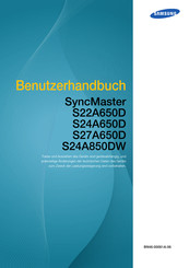 Samsung SyncMaster S22A650D Benutzerhandbuch