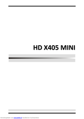 Opticum HD X405 MINI Bedienungsanleitung