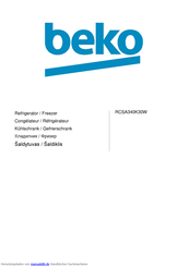 Beko RCSA340K30W Handbuch