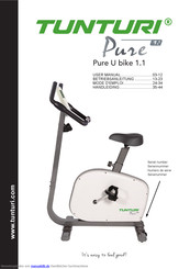 Tunturi Pure U bike 1.1 Betriebsanleitung