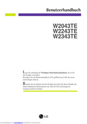 LG W2043TE Benutzerhandbuch