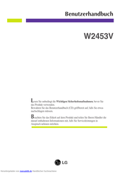 LG W2453V Benutzerhandbuch