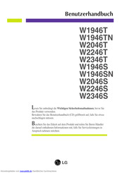 LG W2046T Benutzerhandbuch