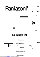 Panasonic TX32K50M Bedienungsanleitung