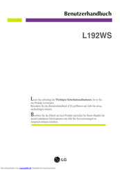 LG L192WS Benutzerhandbuch