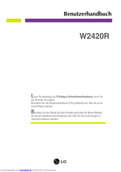 LG W2420R Benutzerhandbuch